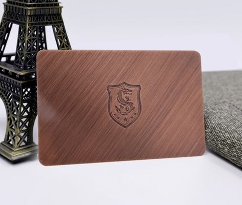 WCT Rose Business Metal Card 85X54mm CMYK Printable Bank Card