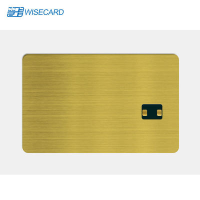 WCT Dual Interface NFC Metal Cards App Metal Business Card 4K Gold With QR Code