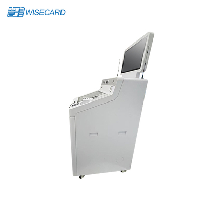 Máquina de caixa inteligente Wisecard para emissão instantânea de cartões e serviços bancários