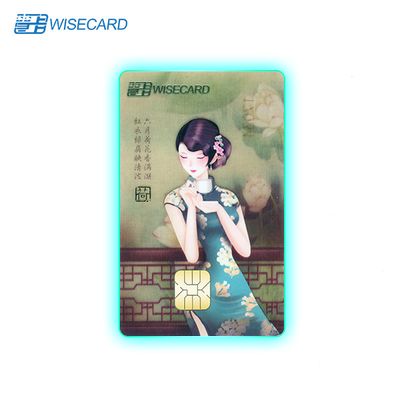 Cartão de Crédito e Débito iluminado a LED com brilho de borda de 360°