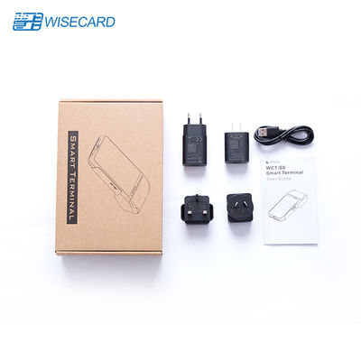 Código de barras de NFC 1D 2D do MSR IC do terminal da posição de WCDMA 2500mAH Android 5,5 polegadas
