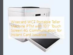 Máquina de Teller Portátil Wisecard WCT PTM com Tela Touch de 10,1